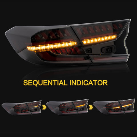 Vland LED Tail Lights Fit Honda Accord Startup with dynamic animation 2018-2022