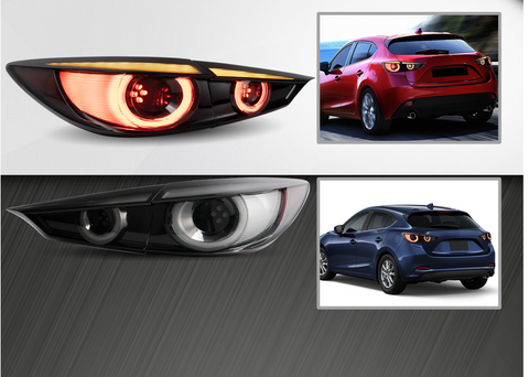 Vland LED Tail Lights Fit Mazda 3 Sedan (2014-2018)